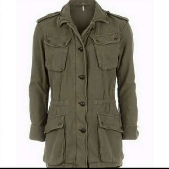 Free People Not Your Brother’s Surplus Jacket Olive Green Size Small retail $168 - Picture 4 of 8